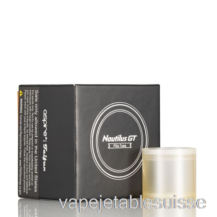 Vape Suisse Aspire Nautilus Gt Verre De Remplacement Tube De Polysulfone étendu De 4,2 Ml